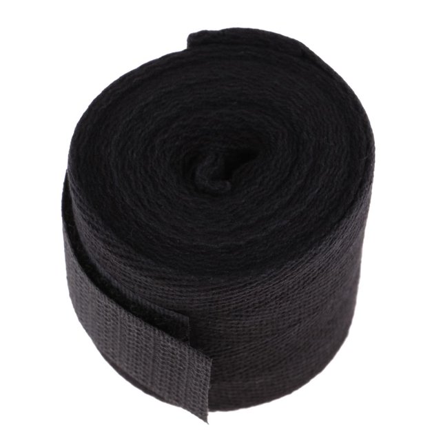 Bandages Élastiques Professionnels 98 Pouces pour Boxe Kickboxing Noir