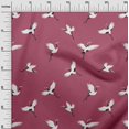 thumbnail image 3 of oneOone Polyester Spandex Pink Fabric Bird Sewing Material Print Fabric By The Yard 56 Inch Wide, 3 of 4