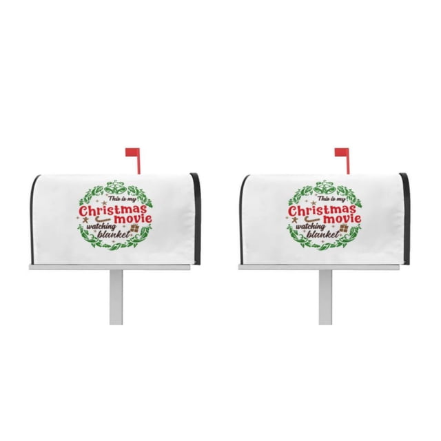 Ruiboury Weather-resistant And Robust Couch Cover Easy To Vivid Print Christmas Deer Pattern Mailbox Sleeve Cloth Standard Size YTYH2309048 2Set