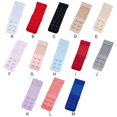 thumbnail image 3 of keepw Extension de Bretelle Soutien-Gorge Boucle 2 Crochets Femmes Bande Allongée Réglable Remplacement Gadgets 3 Rangées sous-Vêtements Rouge Melon D\'eau 1ensemble, 3 of 6