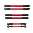 thumbnail image 3 of QualitChoice 6 Pieces RC Car Pull Rod Rod Servo Link for Slash Hoss 4x4 1:10 Scale RC Car Red, 3 of 6