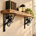 thumbnail image 2 of 2 Pcs Tree Metal Shelf Brackets, 7.87x7.87 Inches, 2 of 6