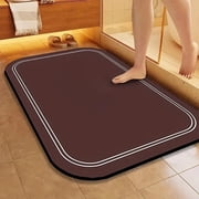 Dvkptbk Rubber Bath Mat, Bathroom Rugs Non Slip Washable, Quick Dry Bath Rugs, Machine Washable Shower Mat, Cushioned Bathmat for Bathroom Floor, Tub and Shower