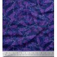 thumbnail image 1 of Soimoi Poly Georgette Fabric Palm Leaves Print Fabric by The Yard 42 Inch Wide, 1 of 3