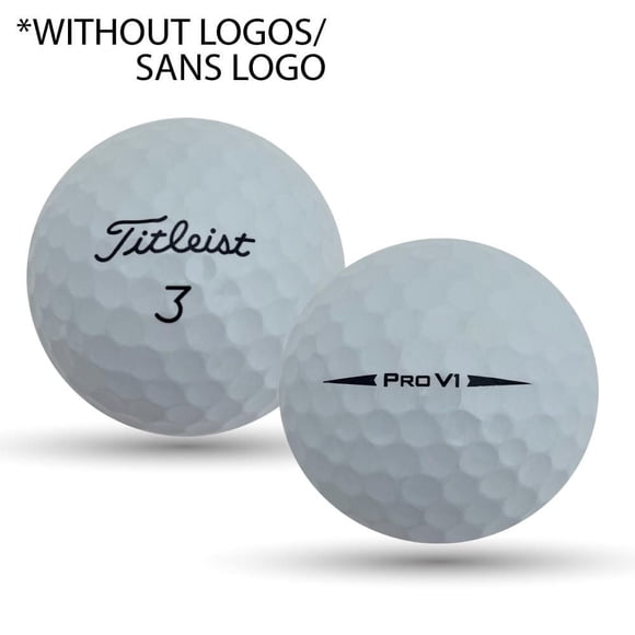 Mulligan - 24 balles de golf récupérées Titleist Prov V1 2018 5A Pristine, Blanc