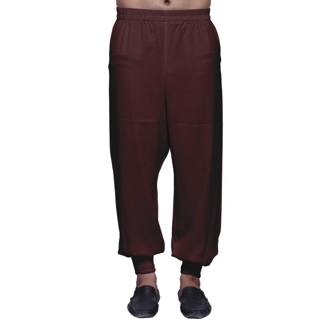 Atasi Mens Rayon Solid Readymade Harem Pajama Ethnic Wear Elastic Bottom Pant