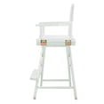 thumbnail image 4 of Casual Home Chaise de Réalisateur 24 Pouces Cadre Blanc - Toile Blanche, 4 of 5