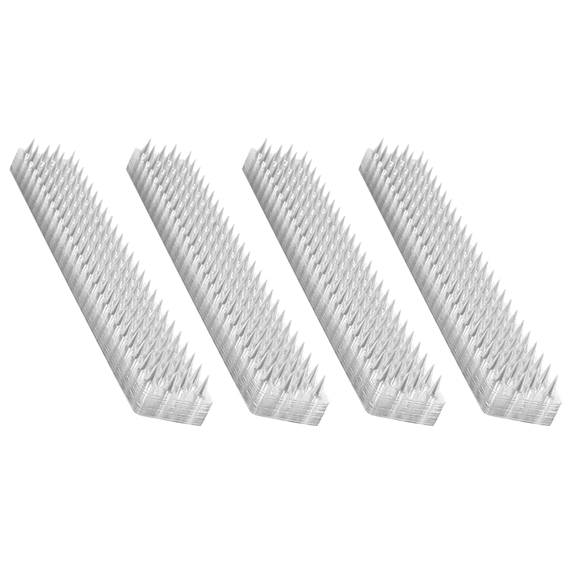40X Spikes Repeller Cat Plastic Bird Repellent Anti Pigeon Anti-Bird Squirrel Garden Fences Control Transparent Spikes,40 x Spikes Repeller,Transparent