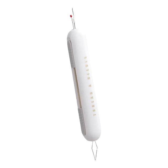 2-in-1 Double-End Needle Threader Multifunctional, Plastic, Thread Remover Spreader, Portable Hand Sewing Tool, Scalable Storage, Gift for Sewers