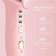 2-in-1 Curling Iron Rechargeable Hair Curler Portable Hair Curling Wand with 3 Temperature Modes PI Heating Technology for Women Home Traveling