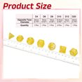 thumbnail image 2 of Polyhedral DND Dice Set, 7 Pcs DND Acrylic Dice for RPG Role Playing Table Games Tabletop Gaming Accessories, Sparkling Yellow, 2 of 6