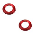thumbnail image 2 of stanreset 5M Ligne Décoration Intérieure de Voiture Bande Rouge Bord Pointé Panneau de Porte Accessoires Garniture Rouge 2Ensemble, 2 of 6