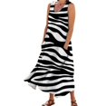 thumbnail image 1 of TJAZFJPA Robe Tube Mode Femme Col Rond Décontractée Imprimé Pissenlit 3D Sans Poignets Poche Longue Robe Débardeur Robe Décontractée Robe Soleil Robes d'Été, 1 of 6