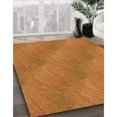 thumbnail image 3 of Ahgly Company Tapis d'Intérieur Ronds Transitionnels Lavables à la Machine, Brun Acajou, 3 Pieds Rond, 3 of 7