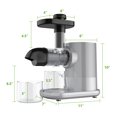 thumbnail image 2 of Gymax Extracteur de Jus Horizontal Presse à Froid Mastication Lente Argent, 2 of 10