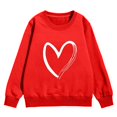 thumbnail image 4 of RXIRUCGD Chandail à Capuchon à Manches Longues pour Enfants avec Motifs et Col Rond, Haut Court Adapté aux Garçons et Filles de 1 à 12 Ans (Rouge, Taille : 3 Ans), 4 of 4