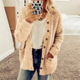 thumbnail image 1 of LSLJS Women's Plus Size Plush Cardigan Sweaters Casual Oversized Open Front Long Cardigans Button Up Outerwear, 1 of 9