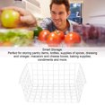 thumbnail image 3 of Freezer Organizer Bins, Freezer Baskets Wide Application Neat Storage  Ventilation 2pcs Iron  for Fruits, 3 of 7