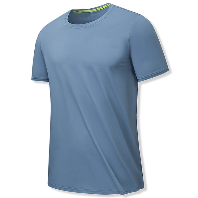 QIPOPIQ Men's Dri-Power Cotton Blend Short Sleeve Tees, Moisture Wicking Clearance