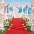 thumbnail image 2 of Crowd Control Stanchion Barrier Set Available in 8 Pack or 12 Pack, Gold Finish Posts with 5 Foot Red Velvet Ropes, Red Carpet Stanchions for Wedding, Party, Banquet and Trade Show Exhibition, 2 of 6
