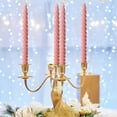 thumbnail image 3 of Long Taper Candles for Wedding, Banquet, Party, Holiday Decor, Mixed Wax, 9.84 Inch, Set of Four, Unscented, Formal Dinner, Table Centerpiece, Ceremonial Lighting, Home Ambiance, 3 of 8