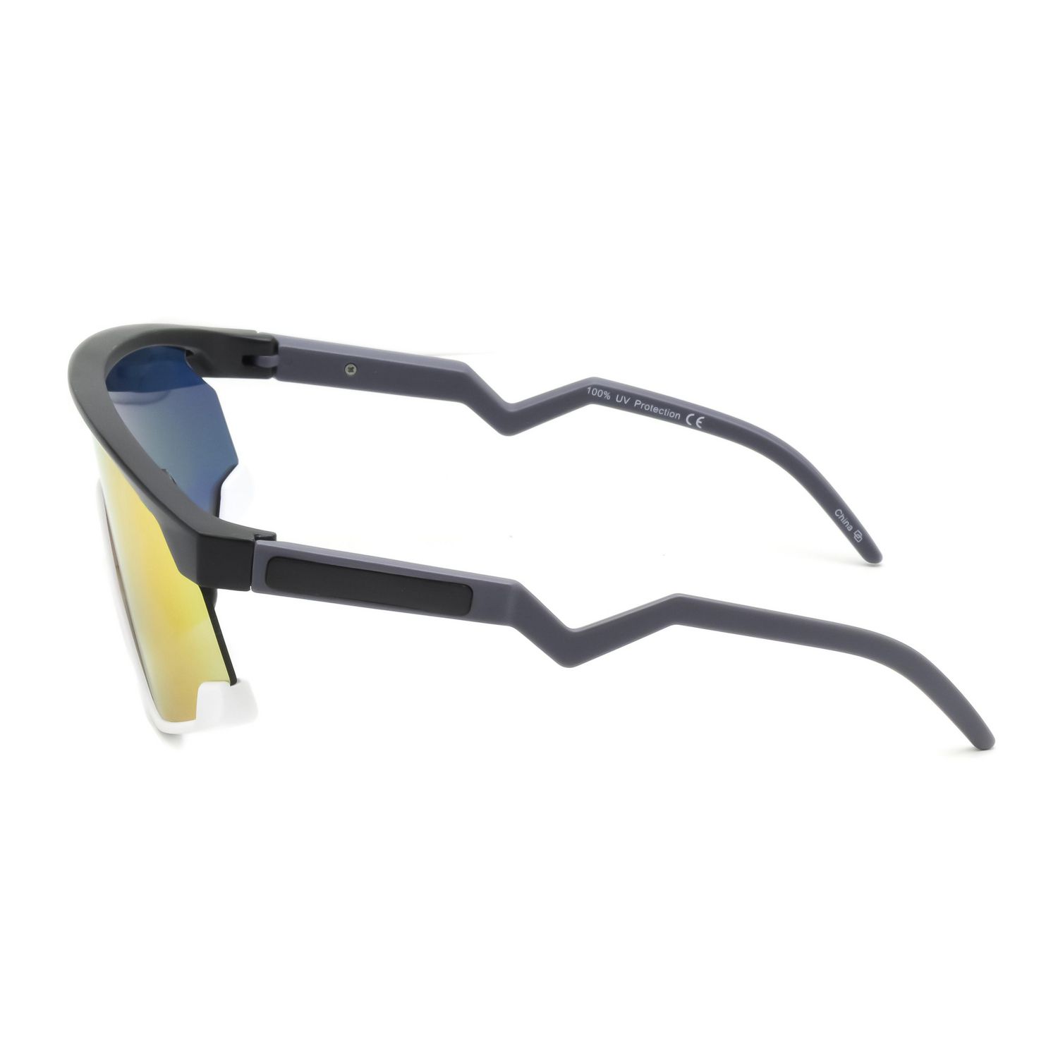 Athletic Works Black White and Red Shield Sunglasses