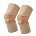thumbnail image 1 of 2pcs Ultra Knee Compression Sleeve - Professional Knee Brace  Elastic Knee Wraps Patella Stabilizer with Silicone Gel Spring Support  Knee Support Non-slip for Men Women, 1 of 7