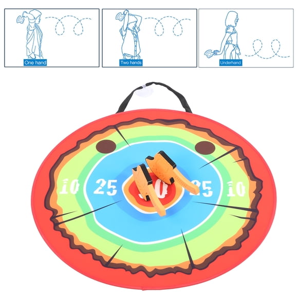 Axe Throwing Toy Set, Rubber Axe Throwing Toy EVA Soft Lightweight with EVA and PE Materials for Parent-child Time Friends Gathering