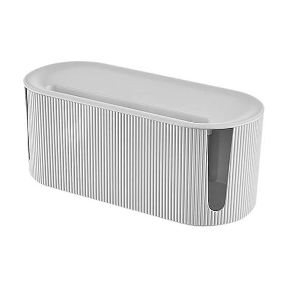 GROWTH TANK Boîte de Gestion de Câbles Conteneur Organiseur de Cordons pour Fils d'Ordinateur Maison Bureau Blanc