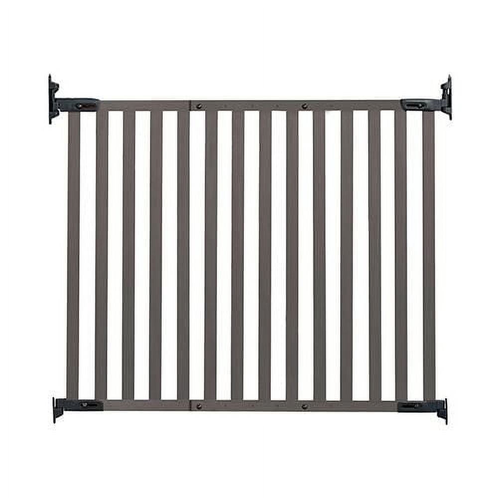 Barrière de sécurité en bambou pour installation en angle - Gris