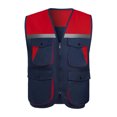 thumbnail image 1 of Mineart Safety Vest for Men Reflective Hi Vis Zip Up Work Waistcoat Multi Pocket for Outdoor Working, 1 of 5