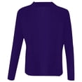 thumbnail image 4 of IMENGL Veste de Petit Tailleur Décontractée Unie, Violet 2TG, Taille M-5TG, 4 of 5