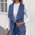 thumbnail image 2 of 2024 Women's Fall Winter Casual Long Sleeve Solid Color Cardigan with Front Button and Pocket Design, 2 of 5