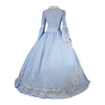 thumbnail image 2 of UPPADA Robes d'Invitée de Mariage pour Femmes Hiver Robe à Manches Longues Grande Taille Robe Évasée Robe Maxi de Cocktail pour Femmes Robes de Soirée Ajustées Robe d'Été Violette pour Femmes, 2 of 5
