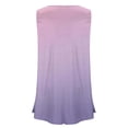 thumbnail image 4 of fatyb Débardeurs pour Femmes Grande Taille Couleur Dégradée Sans Manches Tunique Fluide Décontractée Col Ras du Cou Blouses Amples, 4 of 5