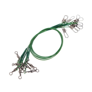 Yeacher 10Pcs Fishing Wire Leaders Fishing Accessory