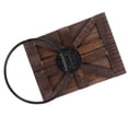 thumbnail image 2 of Shisuyan Rustic Hand Towel Ring Vintage Iron Wall Mounted Towel Holder Hanger Storage Rack with Wood Wall Backing for Bathroom Toilet or Kitchen Brown, 2 of 8