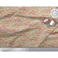 thumbnail image 2 of Soimoi Green Modal Satin Fabric Brush Stroke Abstract Decor Fabric Printed Yard 42 Inch Wide, 2 of 3