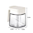 thumbnail image 3 of Glass Jar with Lid,Glass Jars with Lids Glass Condiment Spice Jar 300Ml Condiment Jar Spice Container with Spoon Clear Glass Condiment Canister for Sugar Pepper for Kitchen Counter, 3 of 7