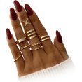 thumbnail image 1 of ORUYROP 3-10 Pcs Knuckle Rings Set Stainless Steel Ring Simple Smooth Finger Stackable Rings Set for Women Plain Band Rings, 1 of 6