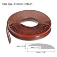 thumbnail image 2 of Unique Bargains Floor Transition Strip 20Ft 6.1 Meter Self Adhesive for Height 3mm Dark Brown, 2 of 6