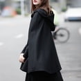 thumbnail image 4 of Simua Trench-Coat pour Femmes Cape à Capuche Long Ouvert Poncho Poncho Cardigan, 4 of 7