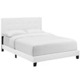 thumbnail image 1 of Modway Amira Full Modern Upholstered Polyester Fabric Bed in White, 1 of 9