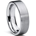thumbnail image 1 of Tungsten Carbide Men's Brushed Wedding Band Ring Comfort Fit 6MM, 1 of 4