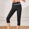 thumbnail image 3 of Birdeem Womens Color Matching Hip Lifting High Waist Exercise Pants Yoga Capris Pants, 3 of 6