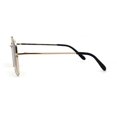 thumbnail image 4 of Womens Large Rectangular Metal Rim Designer Sunglasses Gold Black Brown Smoke, 4 of 4