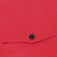 thumbnail image 5 of YUTK Manteau de Pluie pour Femmes Imperméable avec Capuchon, Manteau de Pluie Uni pour Femmes Manteau de Pluie d'Extérieur à Capuchon Coupe-Vent Haut (Rouge, P), 5 of 5