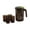 Black, variant on Tauxra White Ceramic Mushroom Tabletop Torch For Outdoor Patio Garden Decor