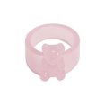 thumbnail image 4 of LYMAYTER Candy Color Ring Little Bear Ring - Korean INS Style, Acrylic, 4 of 7