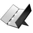 thumbnail image 1 of LED Trifold Makeup Mirror 360 Degree  Fold Led Illuminated Tabletop Vanity Mirror With Lights Adjustable Brightness Lighted Cosmetic Mirrors, 1 of 8